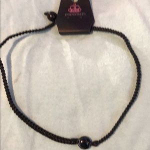 Black rope necklace